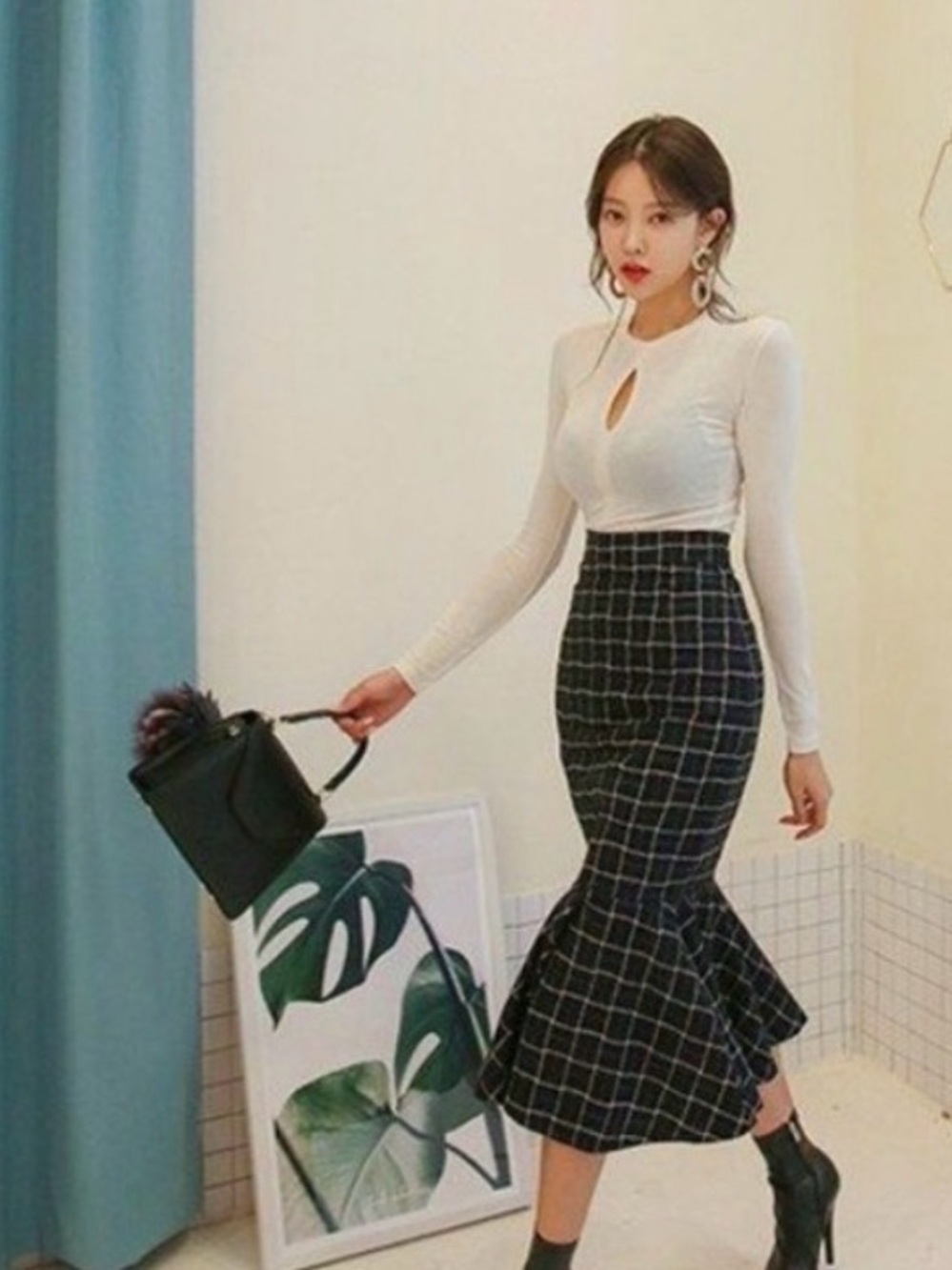 $10Gift🥰🦊🍭New Elegant mermaid plaid  Skirt
